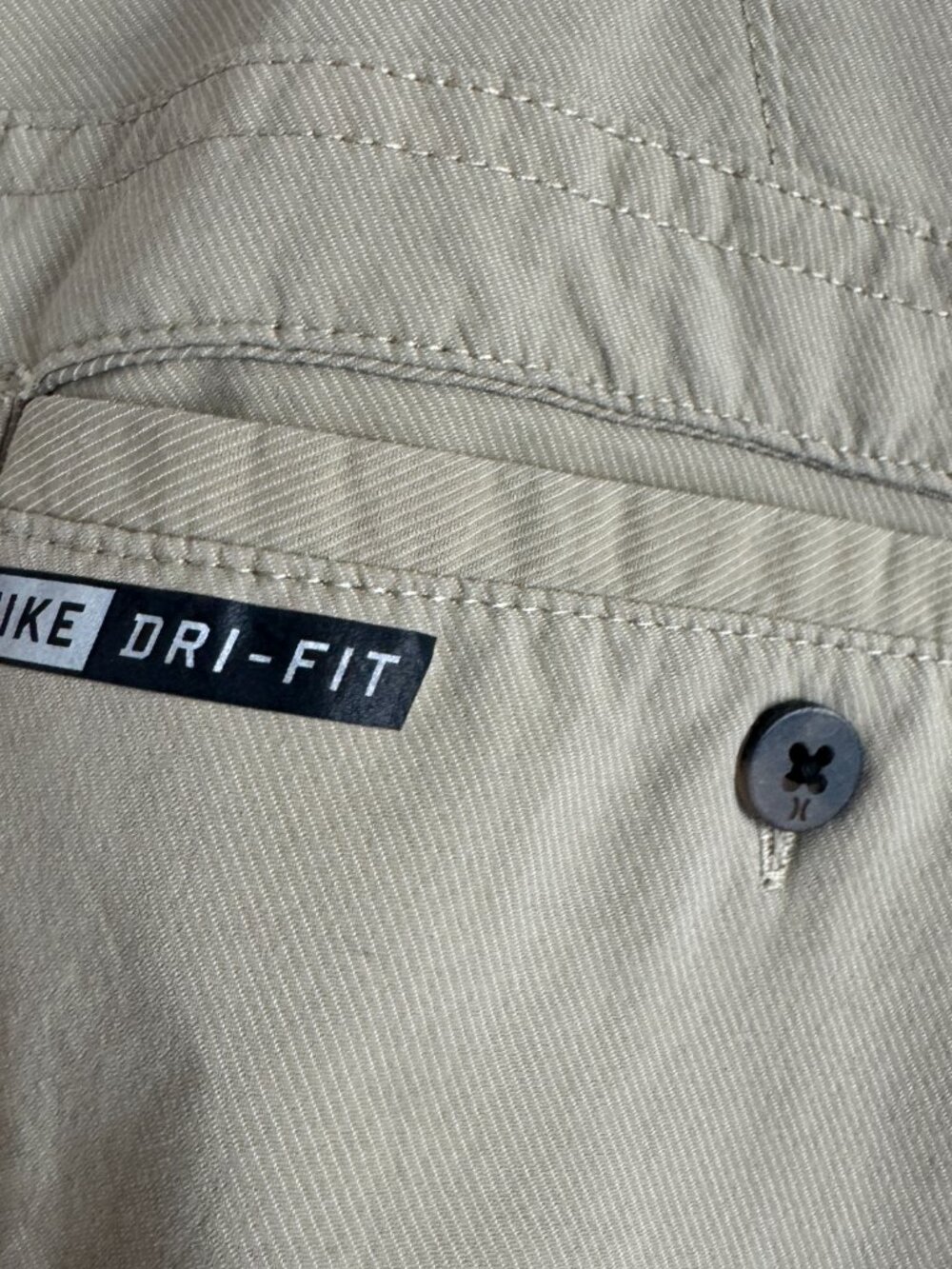 Hurley Dri-FIT Khaki Golf Shorts Men’s 38 Performance Casual - Picture 5 of 7